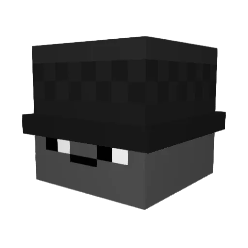 ExoPhil13 Minecraft avatar head, 3D render