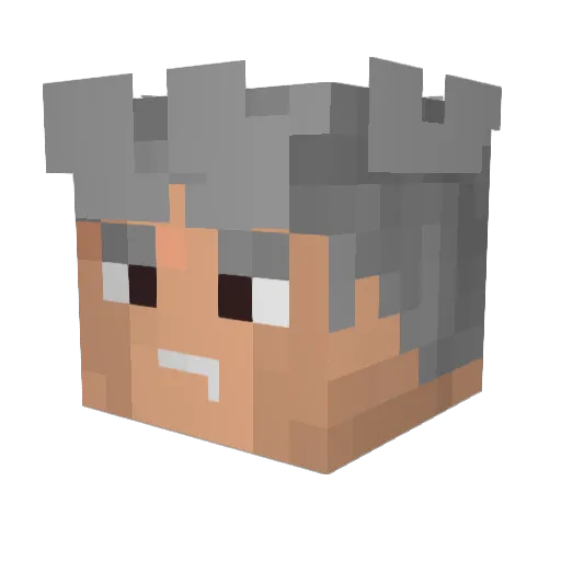 ExoTic_vP Minecraft avatar head, 3D render