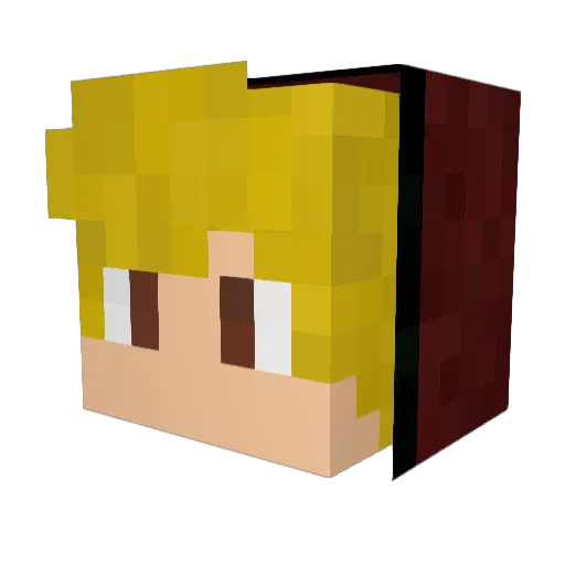 Exo_Wwolf Minecraft avatar head, 3D render