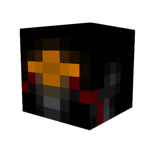 Exoaolus Minecraft avatar head, 3D render