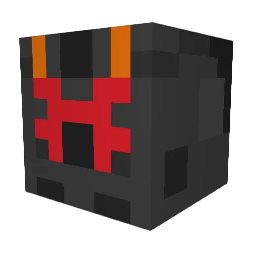 Exocinai Minecraft avatar head, 3D render