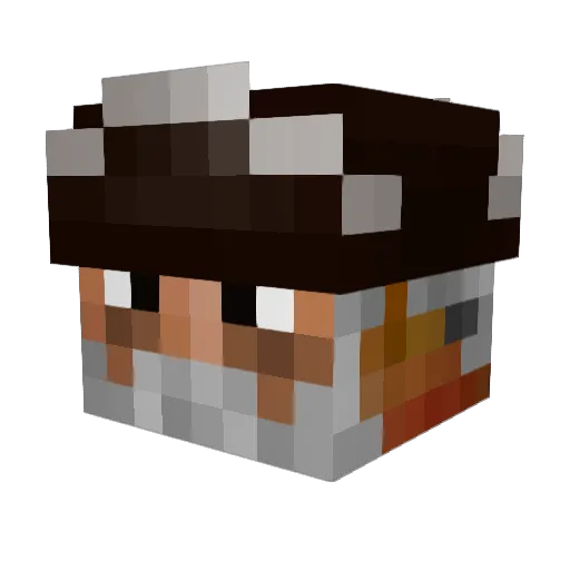 Exoda512 Minecraft avatar head, 3D render