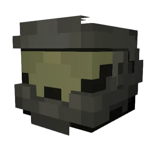 Exodaes Minecraft avatar head, 3D render