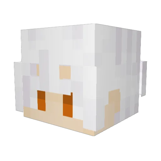 ExodiaFramboise Minecraft avatar head, 3D render