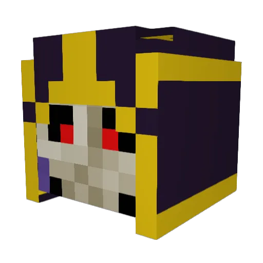 Exodla Minecraft avatar head, 3D render