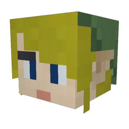 Exodus60 Minecraft avatar head, 3D render