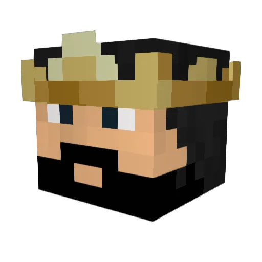 ExodusWolves Minecraft avatar head, 3D render