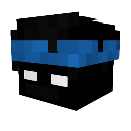 Exoez Minecraft avatar head, 3D render