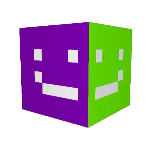 ExohKay Minecraft avatar head, 3D render