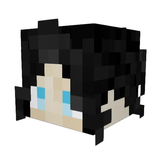 Exohcist Minecraft avatar head, 3D render