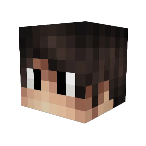ExoidHD Minecraft avatar head, 3D render
