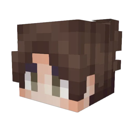 Exologia Minecraft avatar head, 3D render