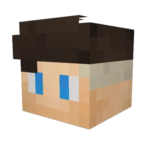 ExonikGx Minecraft avatar head, 3D render