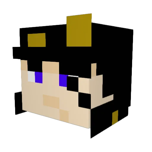 Exonoes Minecraft avatar head, 3D render