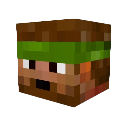 Exophoria Minecraft avatar head, 3D render
