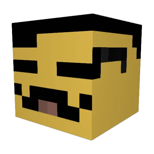 Exopurg Minecraft avatar head, 3D render