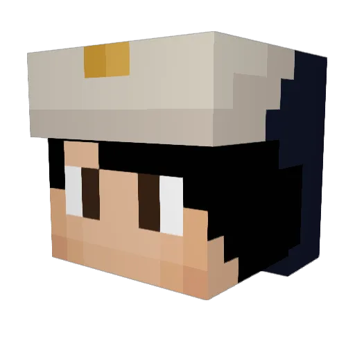 Exorcising Minecraft avatar head, 3D render