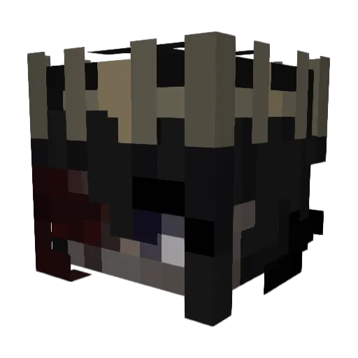 Exorcist_22 Minecraft avatar head, 3D render