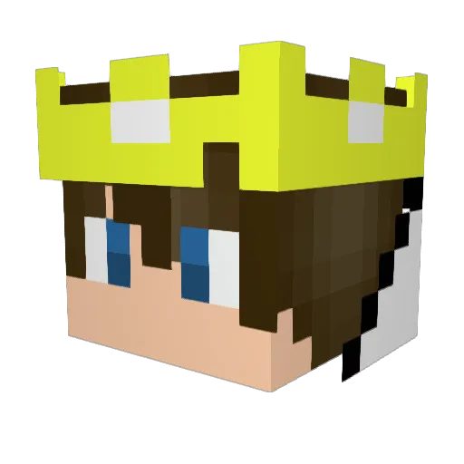 Exordium1 Minecraft avatar head, 3D render