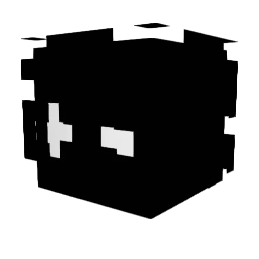 Exorqz Minecraft avatar head, 3D render