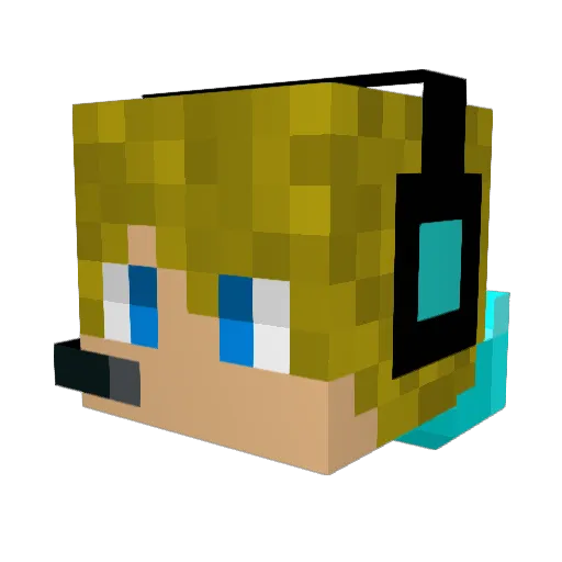 ExoticAlpha000 Minecraft avatar head, 3D render