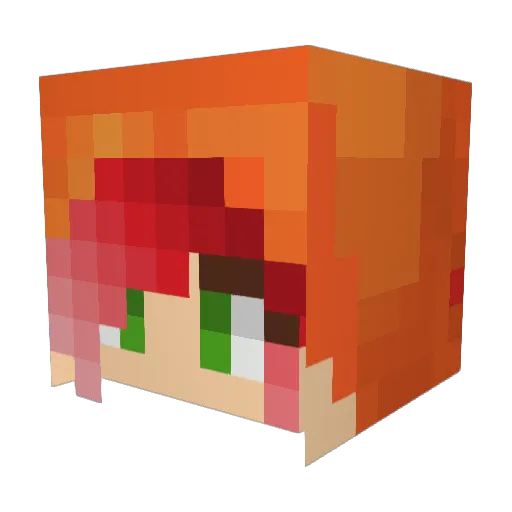 ExoticLion Minecraft avatar head, 3D render