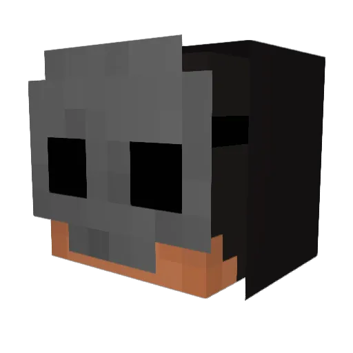 ExoticLotus Minecraft avatar head, 3D render