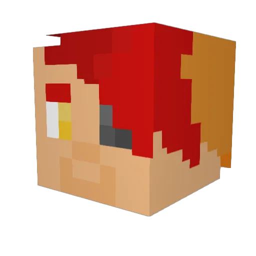ExoticMineman Minecraft avatar head, 3D render