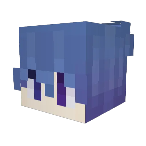 ExoticMonke Minecraft avatar head, 3D render