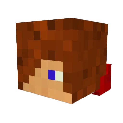 ExoticNatural Minecraft avatar head, 3D render