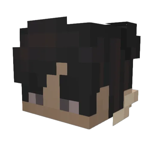 ExoticXI Minecraft avatar head, 3D render