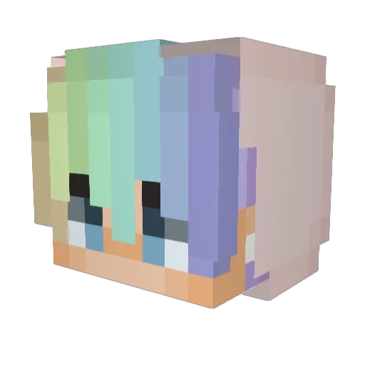 Exotic_Butters_ Minecraft avatar head, 3D render