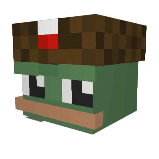Exotic_Edi Minecraft avatar head, 3D render