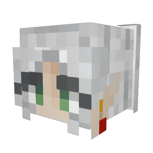 Exoticmint Minecraft avatar head, 3D render