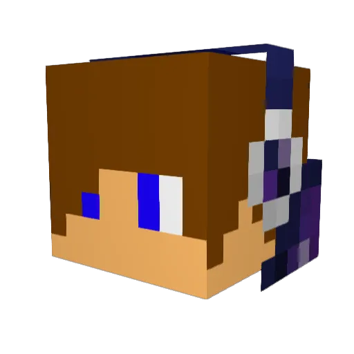 Exoticous Minecraft avatar head, 3D render
