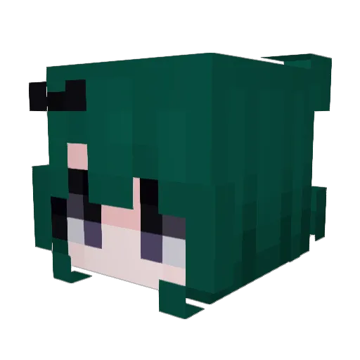 Exotik4 Minecraft avatar head, 3D render