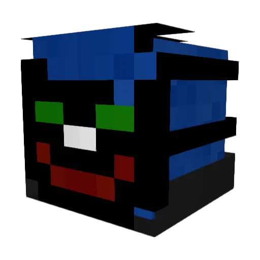 ExotiqSG Minecraft avatar head, 3D render