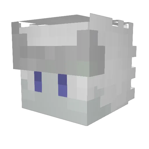 ExoutionCraw Minecraft avatar head, 3D render