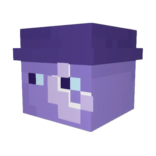 Expecify Minecraft avatar head, 3D render