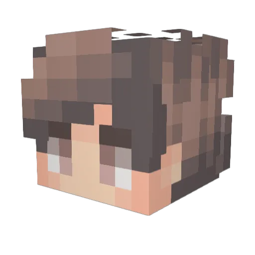 ExpensiveTux Minecraft avatar head, 3D render