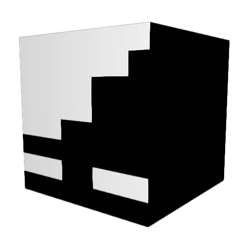 Experiment0021 Minecraft avatar head, 3D render