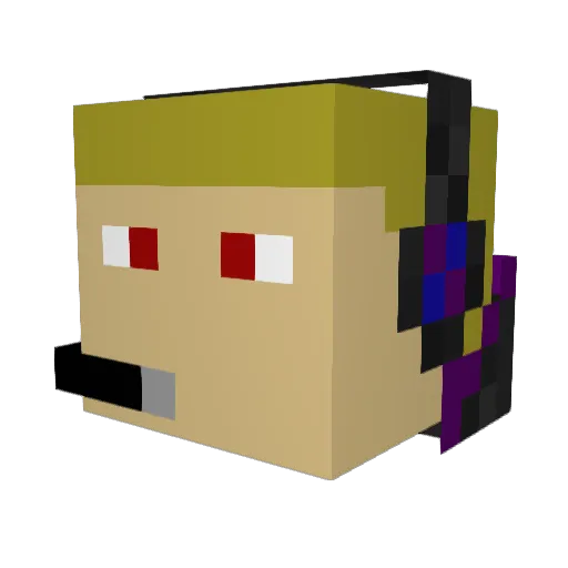 Experinced_Gamer Minecraft avatar head, 3D render
