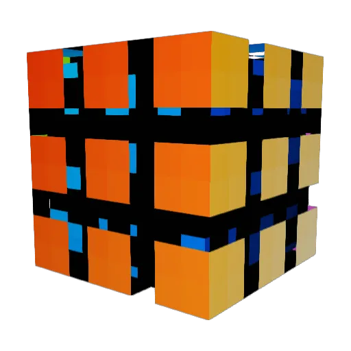 Experl Minecraft avatar head, 3D render