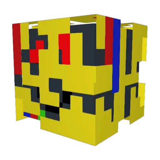 Expert348 Minecraft avatar head, 3D render