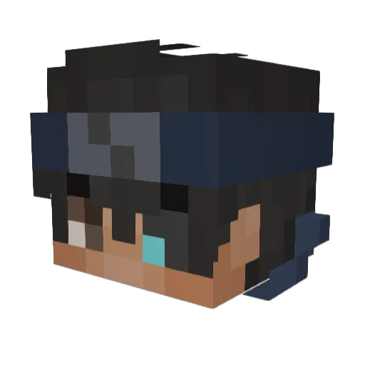Expertek Minecraft avatar head, 3D render