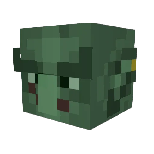 Expetrichor Minecraft avatar head, 3D render