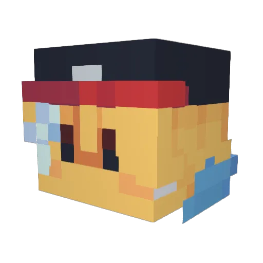 ExpiredMelk Minecraft avatar head, 3D render