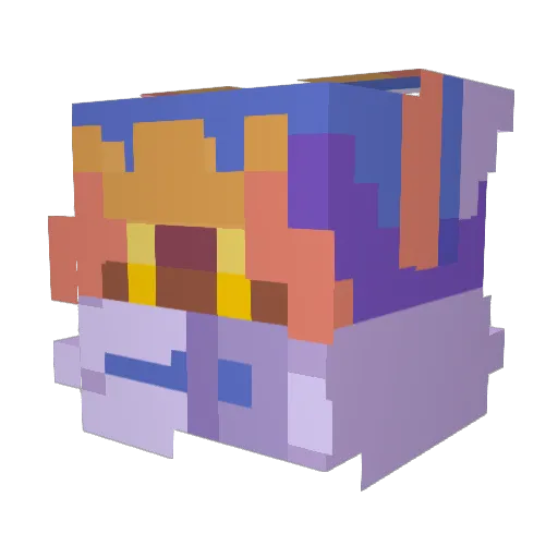 Expiredapplesus Minecraft avatar head, 3D render