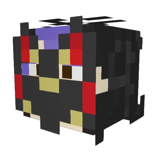 ExplainSilv3r Minecraft avatar head, 3D render