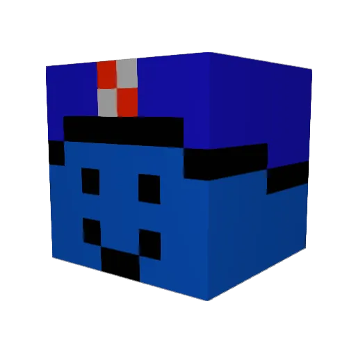 Explainz36 Minecraft avatar head, 3D render
